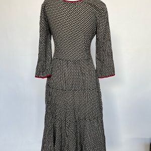 Whimsical black casual dress